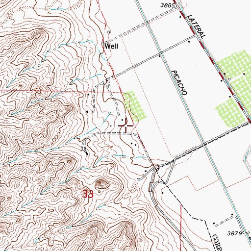 Topographic Map of LC-1 Water Well, NM
