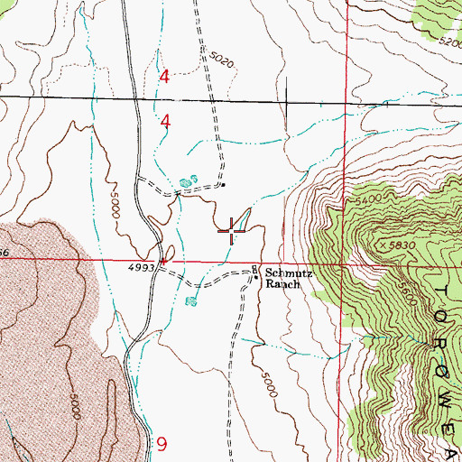 Topographic Map of Paradise Canyon, AZ