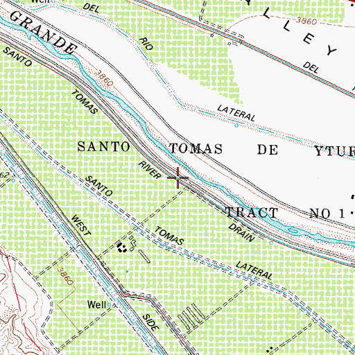 Topographic Map of M-1C Water Well, NM