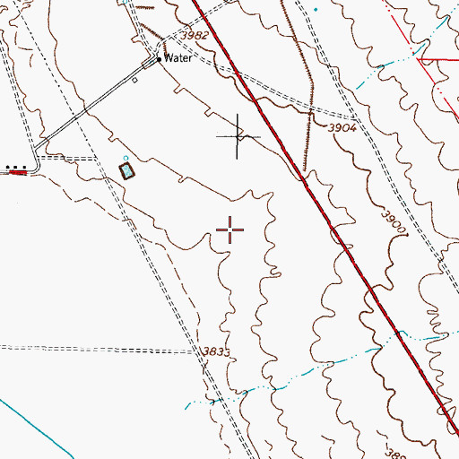 Topographic Map of ED-1 Water Well, NM