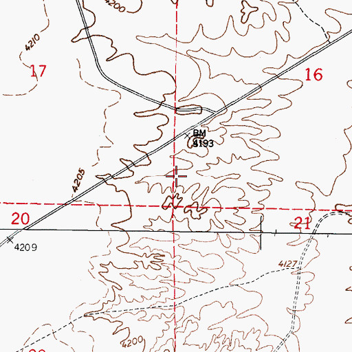 Topographic Map of K-14 Water Well, NM