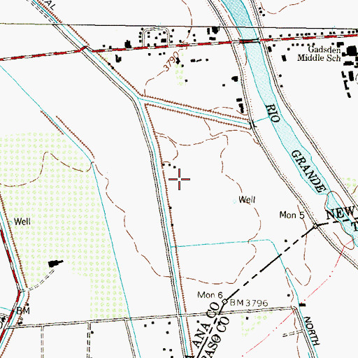 Topographic Map of Q 9 Water Well, NM