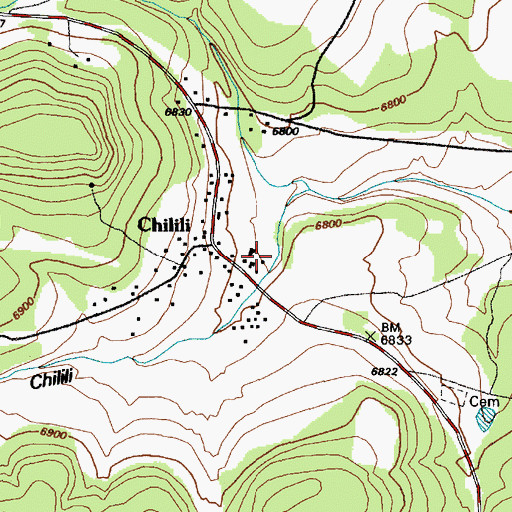 Topographic Map of 080729322 Water Well, NM