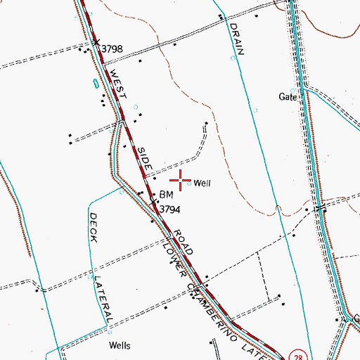 Topographic Map of 10121 Water Well, NM