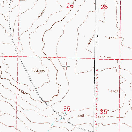 Topographic Map of 10116 Water Well, NM