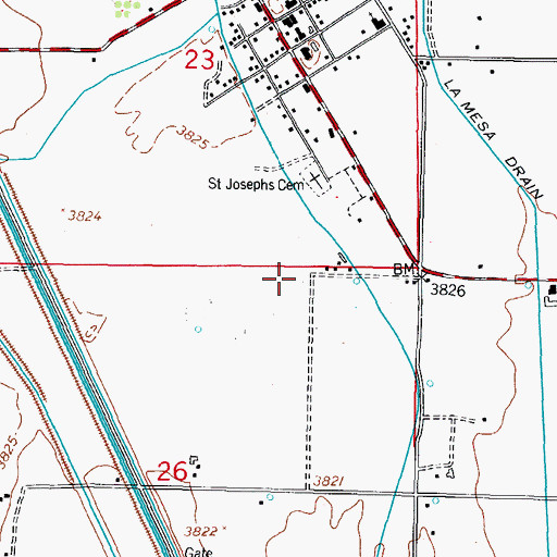 Topographic Map of 10058 Water Well, NM