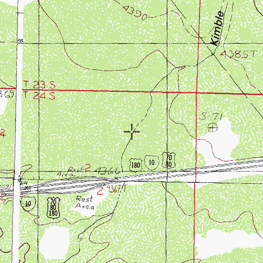 Topographic Map of 00010 Water Well, NM