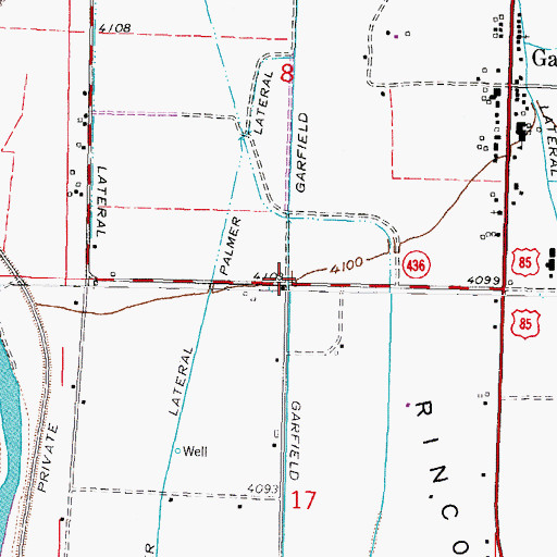 Topographic Map of 10010 Water Well, NM