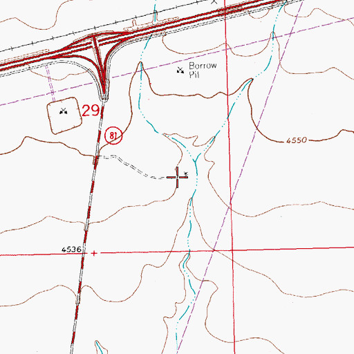 Topographic Map of Highway Water Well, NM