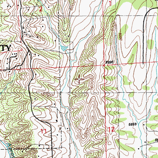 Topographic Map of 00442 Water Well, NM