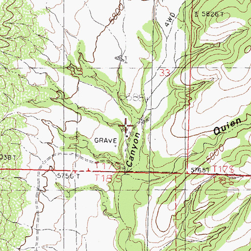 Topographic Map of 00060 Water Well, NM