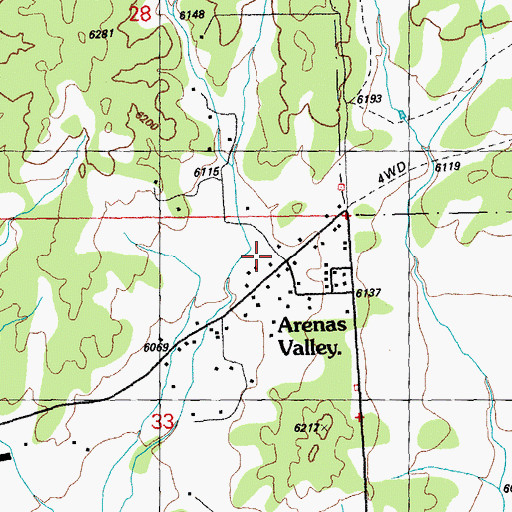 Topographic Map of 00208 Water Well, NM