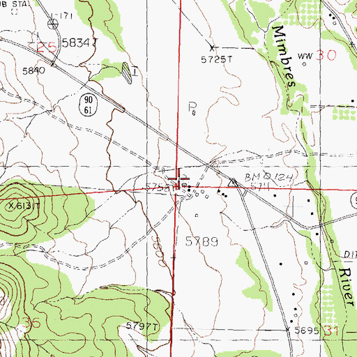 Topographic Map of 00048 Water Well, NM