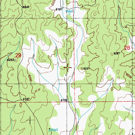Topographic Map of 00191 Water Well, NM