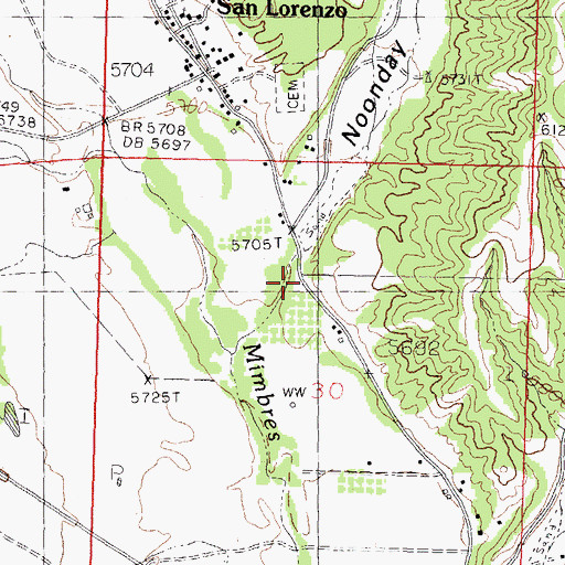 Topographic Map of 01069 Water Well, NM
