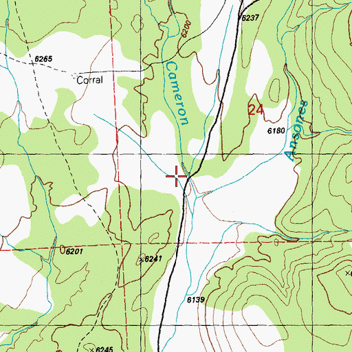 Topographic Map of 00190 Water Well, NM