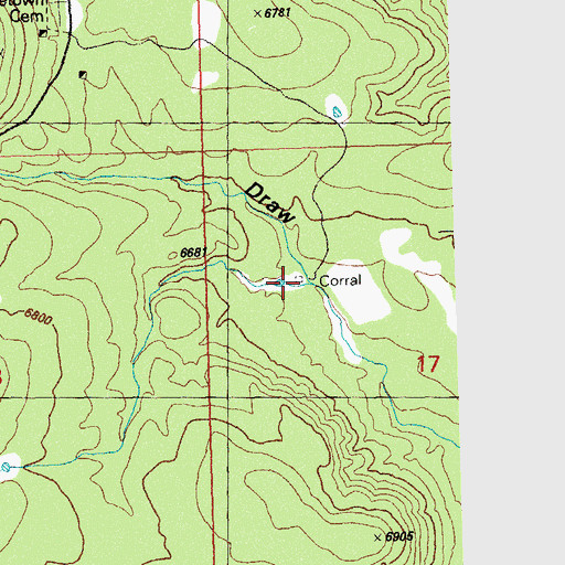 Topographic Map of 00084 Water Well, NM