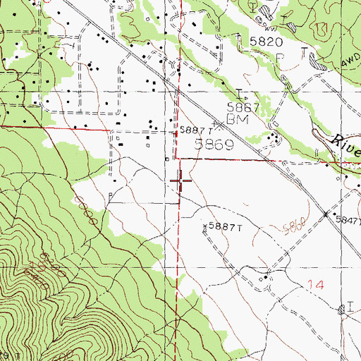 Topographic Map of 00078 Water Well, NM