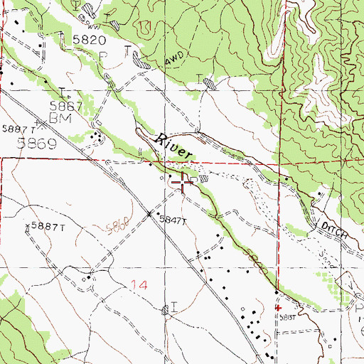 Topographic Map of 00080 Water Well, NM