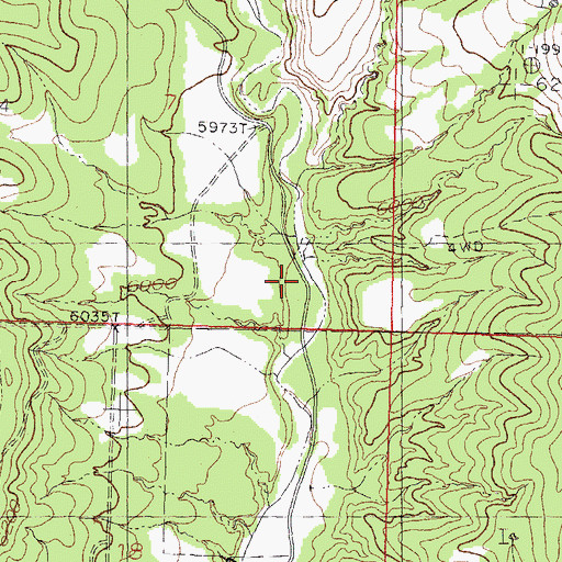 Topographic Map of 10167 Water Well, NM