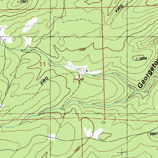 Topographic Map of 00116 Water Well, NM