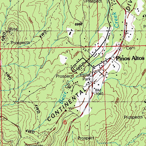 Topographic Map of 00179 Water Well, NM