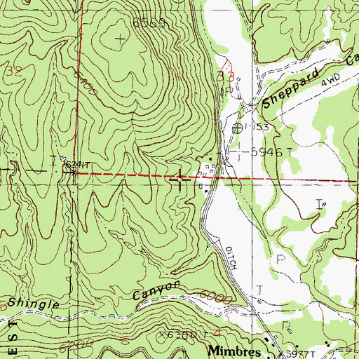 Topographic Map of 00017 Water Well, NM