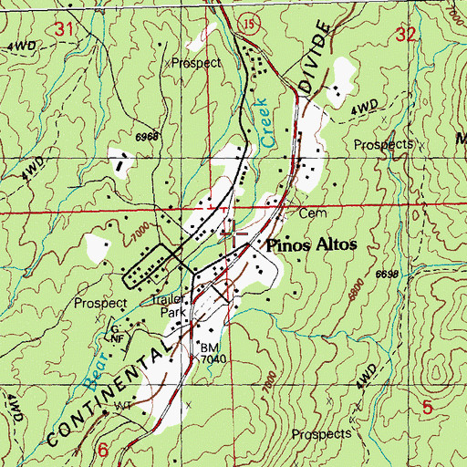 Topographic Map of 00171 Water Well, NM