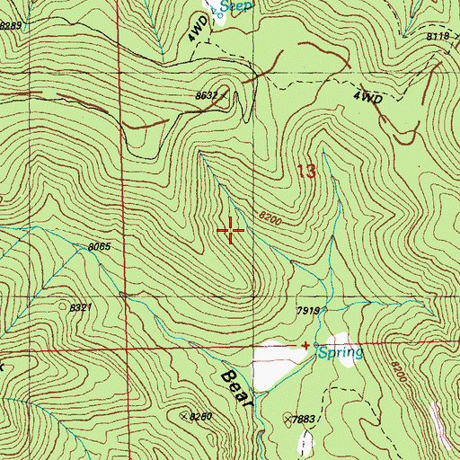 Topographic Map of 00020 Water Well, NM
