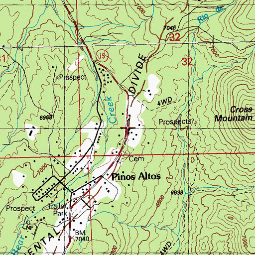 Topographic Map of 00021 Water Well, NM
