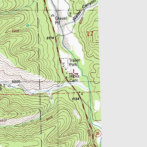 Topographic Map of 00012 Water Well, NM