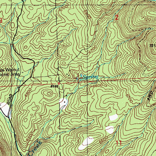 Topographic Map of 00217 Water Well, NM