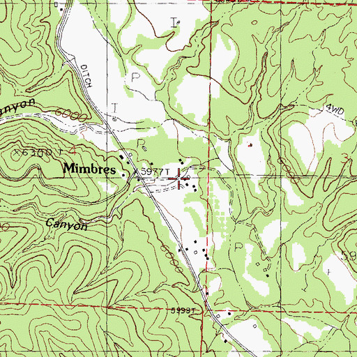 Topographic Map of 00064 Water Well, NM