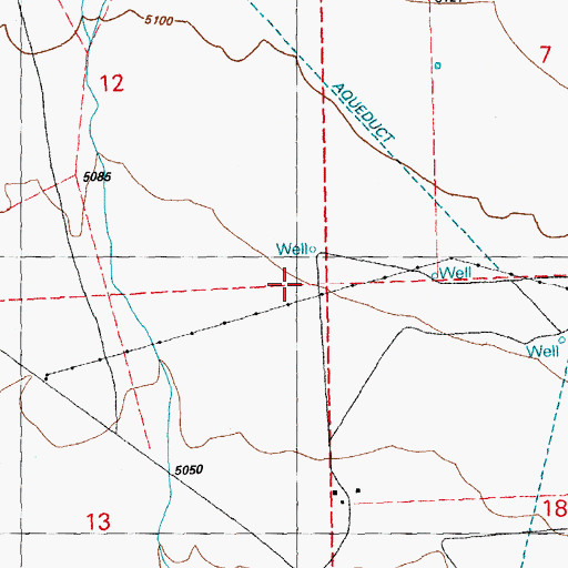 Topographic Map of G 893 Water Well, NM