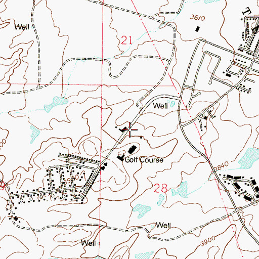 Topographic Map of 10169 Water Well, NM