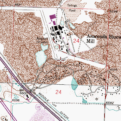 Topographic Map of 10099 Water Well, NM