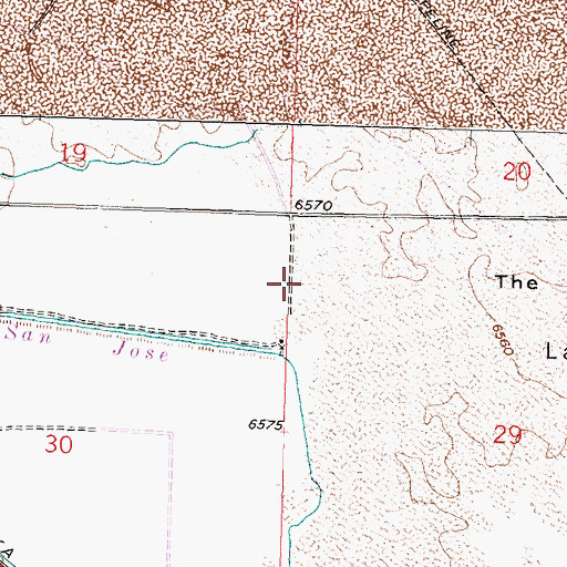 Topographic Map of 10101 Water Well, NM