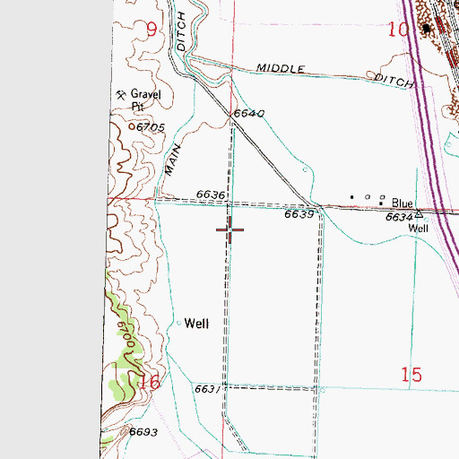 Topographic Map of 10091 Water Well, NM