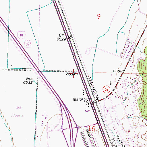 Topographic Map of 10057 Water Well, NM