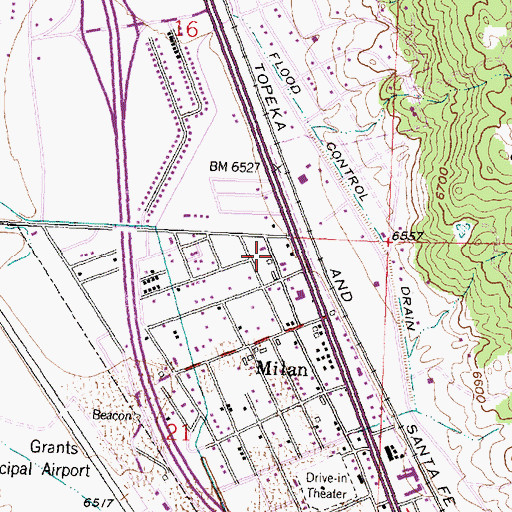 Topographic Map of 10061 Water Well, NM