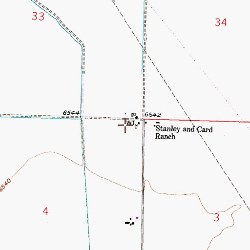 Topographic Map of 10046 Water Well, NM