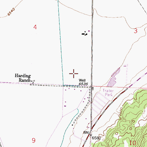 Topographic Map of 10047 Water Well, NM