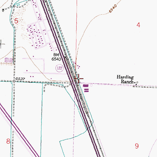 Topographic Map of 10048 Water Well, NM