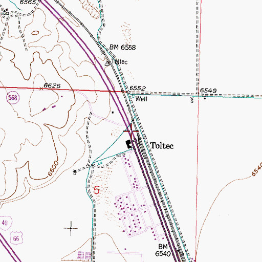 Topographic Map of 10049 Water Well, NM