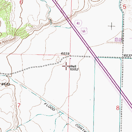 Topographic Map of 10050 Water Well, NM