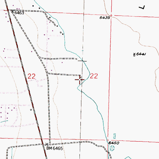Topographic Map of 10039 Water Well, NM