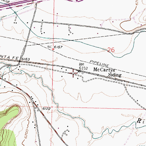 Topographic Map of 10027 Water Well, NM