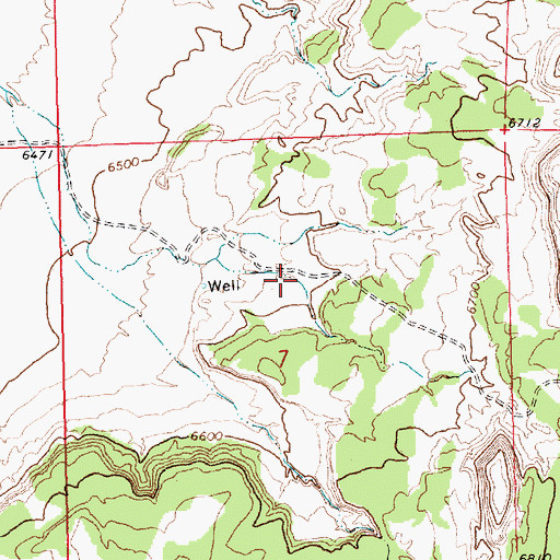 Topographic Map of Layton Number 3 Water Well, NM