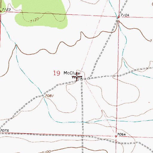 Topographic Map of Mclure Water Well, NM