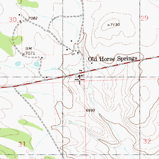 Topographic Map of West Water Well, NM